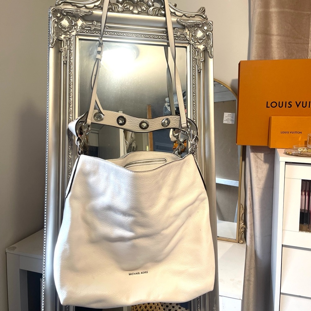 Michael Kors White Leather Women's Bag